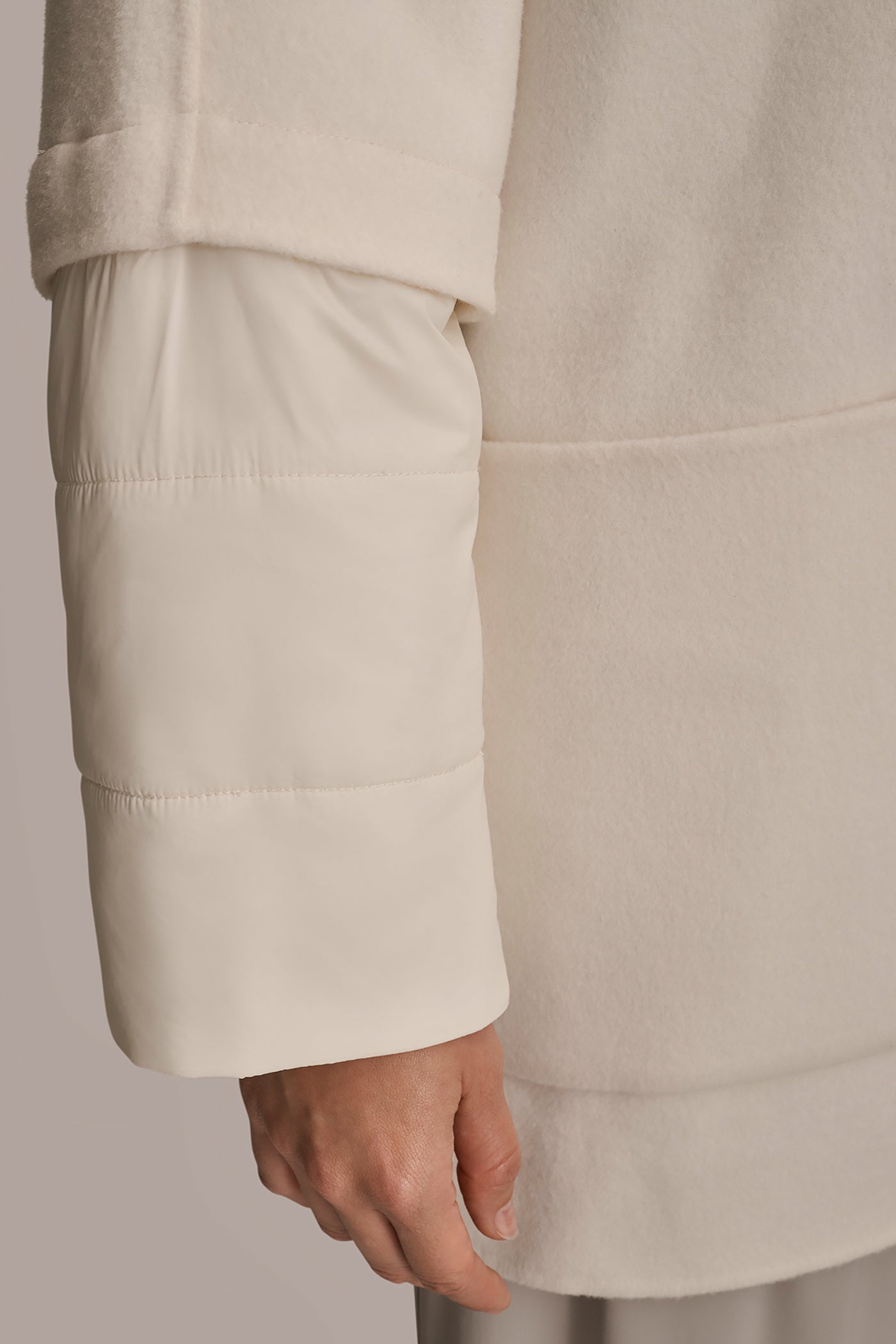 Donna Karan | HOODED WOOL-BLEND CAPE COAT