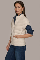 Donna Karan | CAP SLEEVE PUFFER VEST