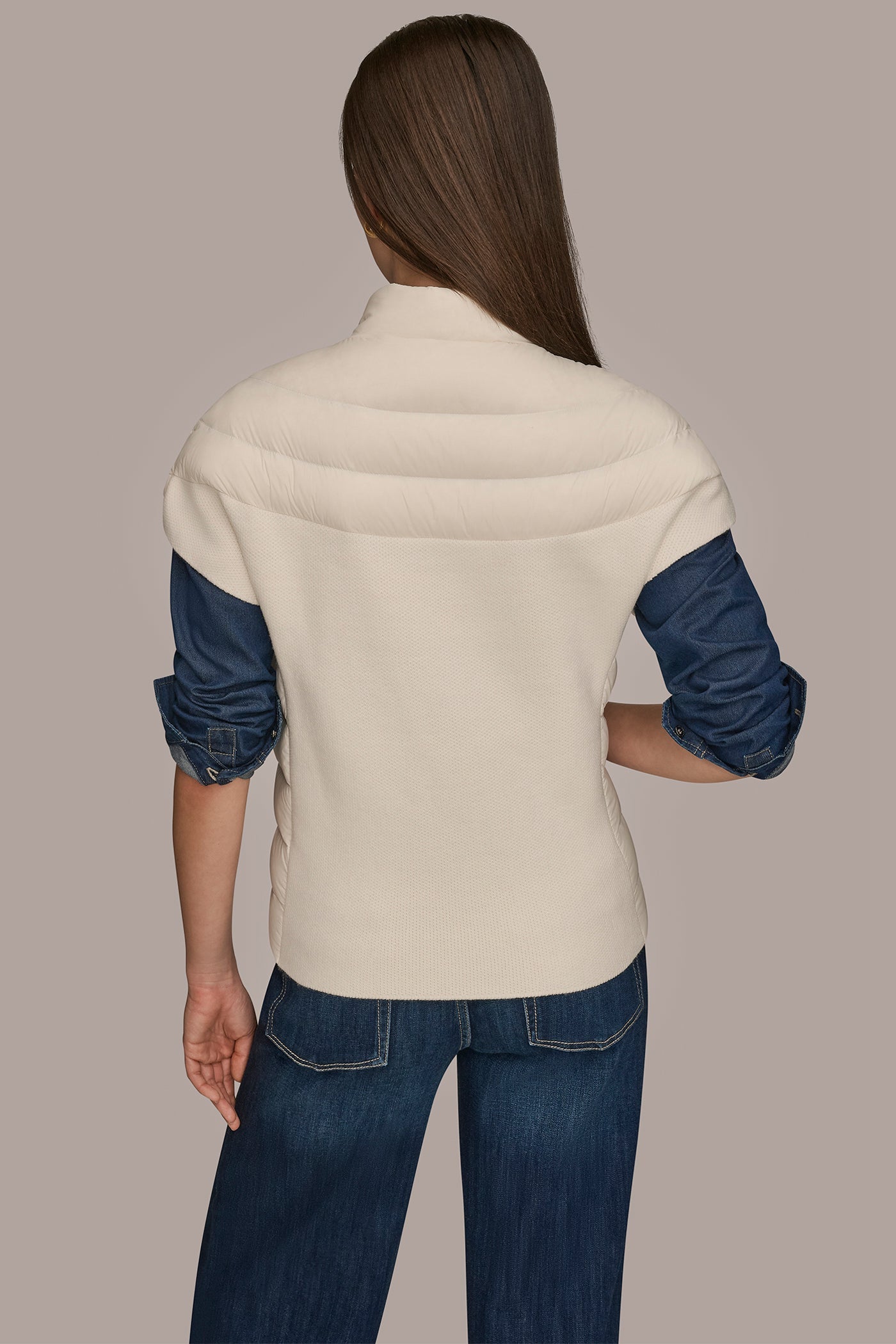 Donna Karan | CAP SLEEVE PUFFER VEST