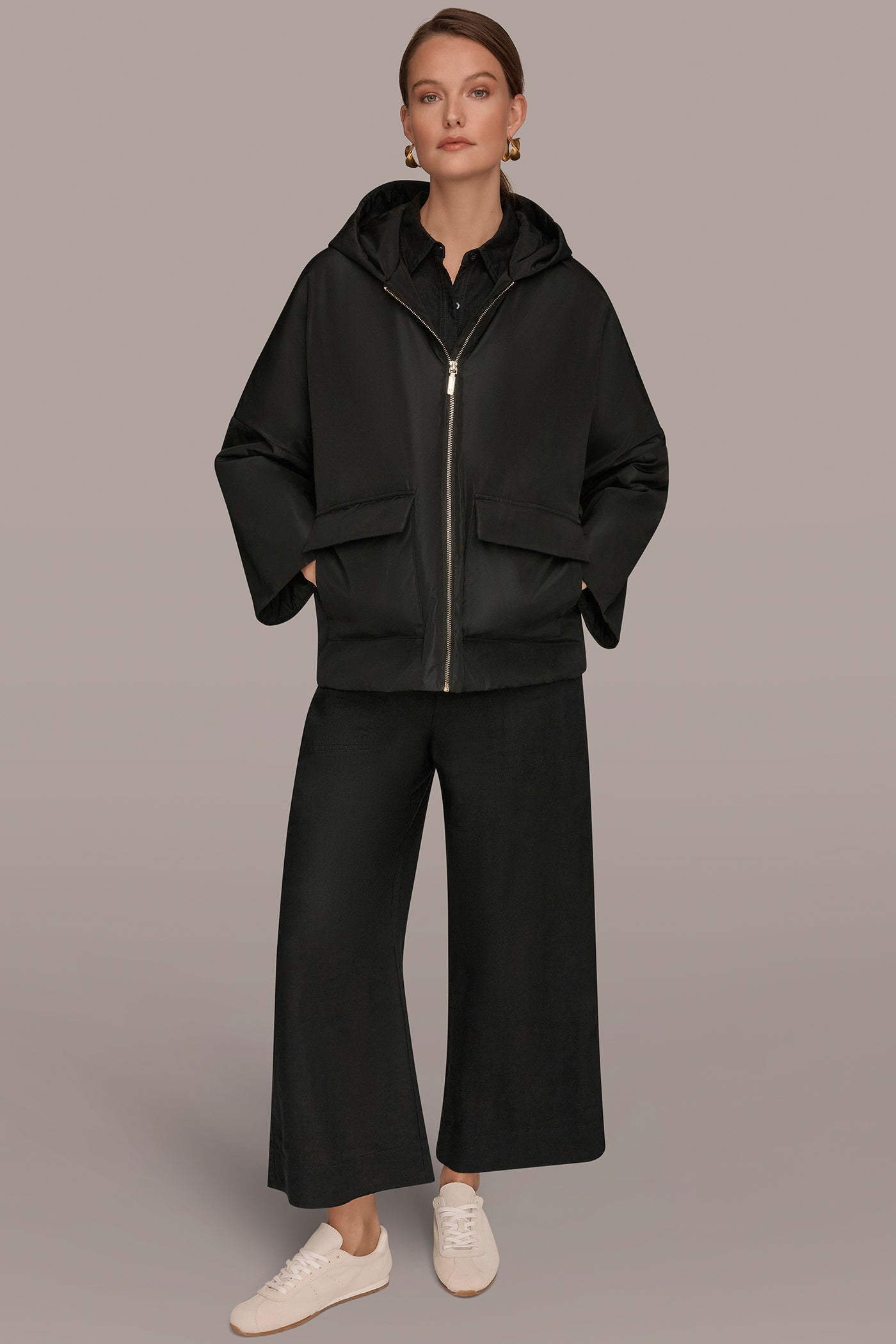 Donna Karan | HOODED LIGHT QUILT JACKET