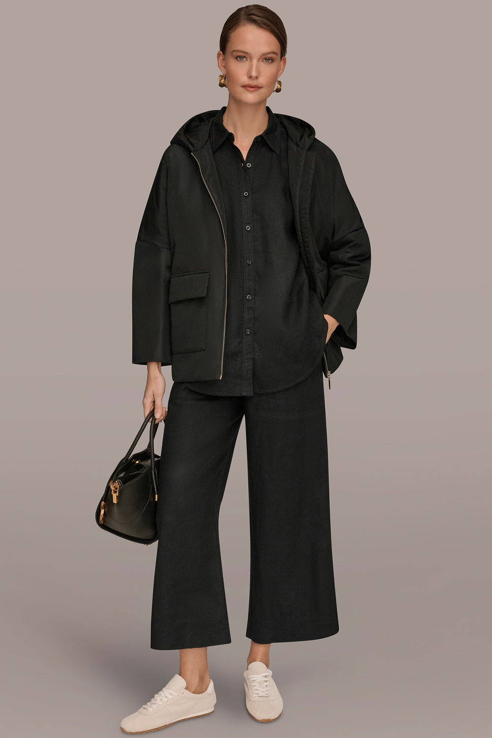 Donna Karan | HOODED LIGHT QUILT JACKET