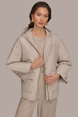 Donna Karan | HOODED LIGHT QUILT JACKET
