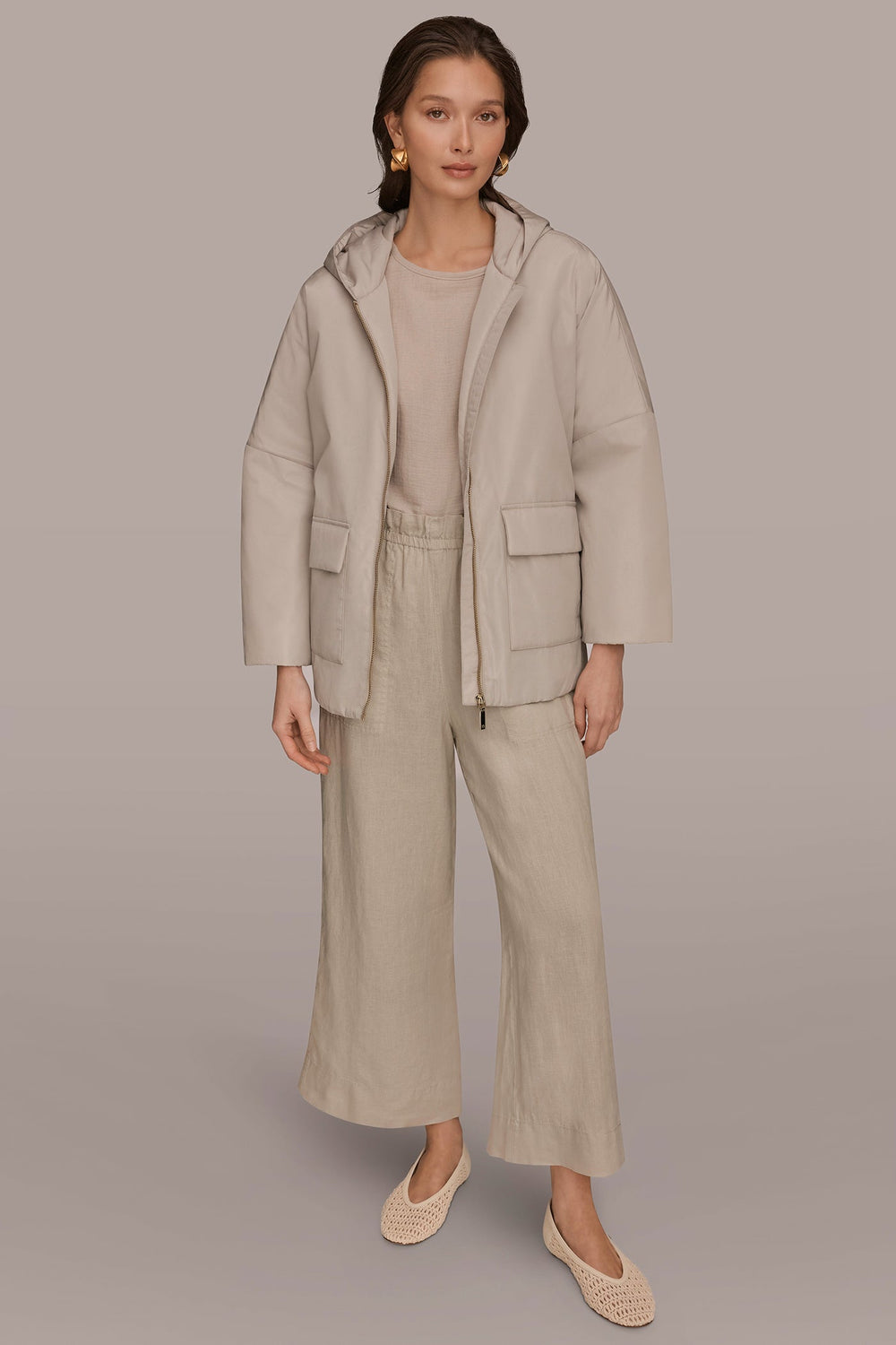 Donna Karan | HOODED LIGHT QUILT JACKET