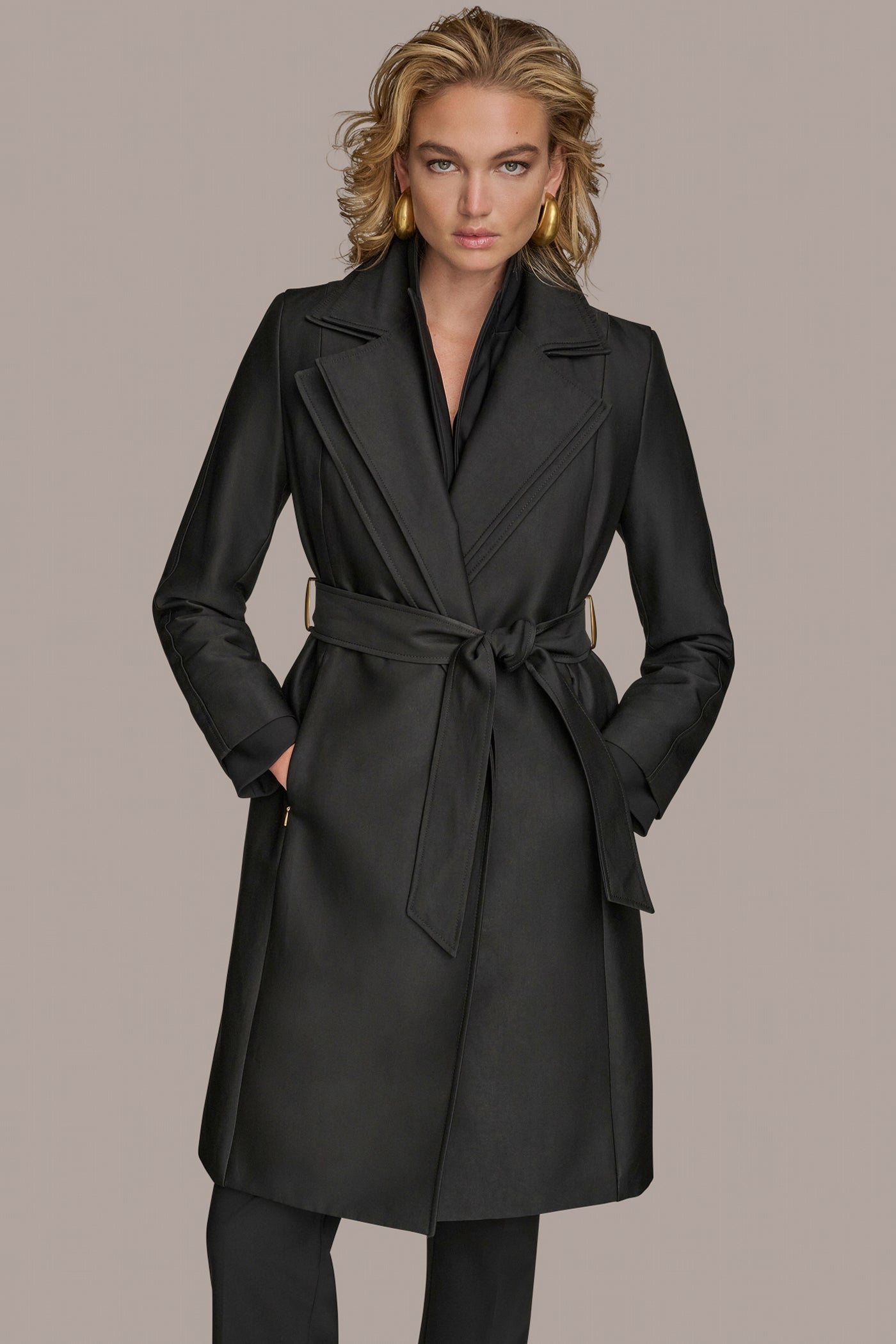 Donna Karan | DOUBLE COLLAR TRENCH