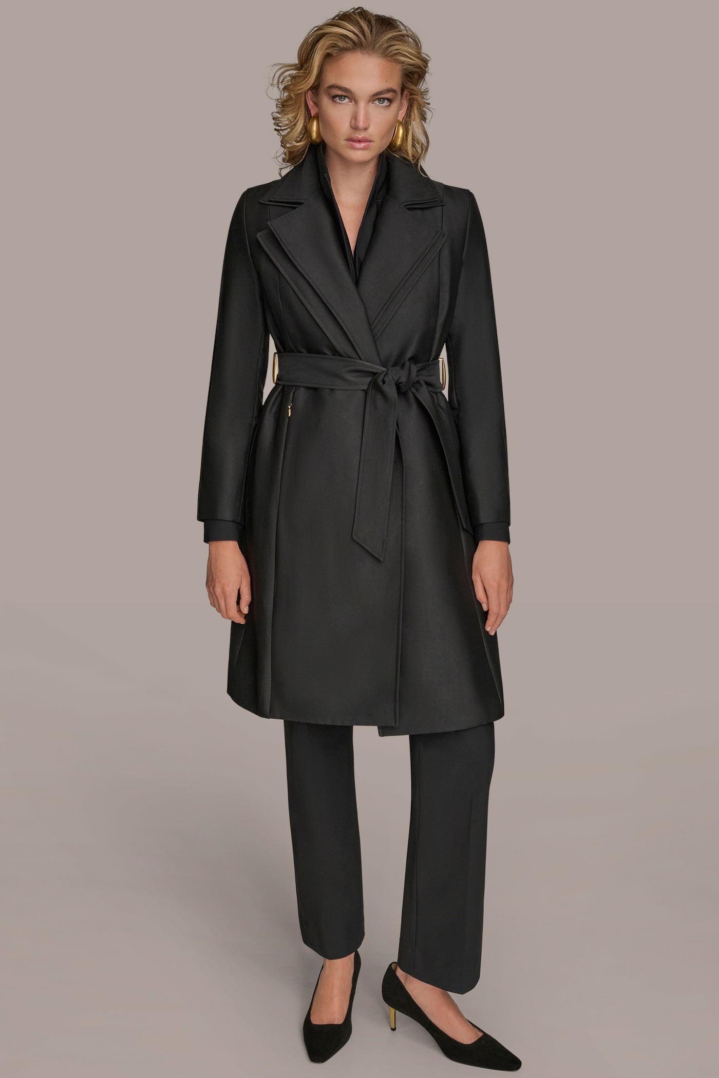 Donna Karan | DOUBLE COLLAR TRENCH
