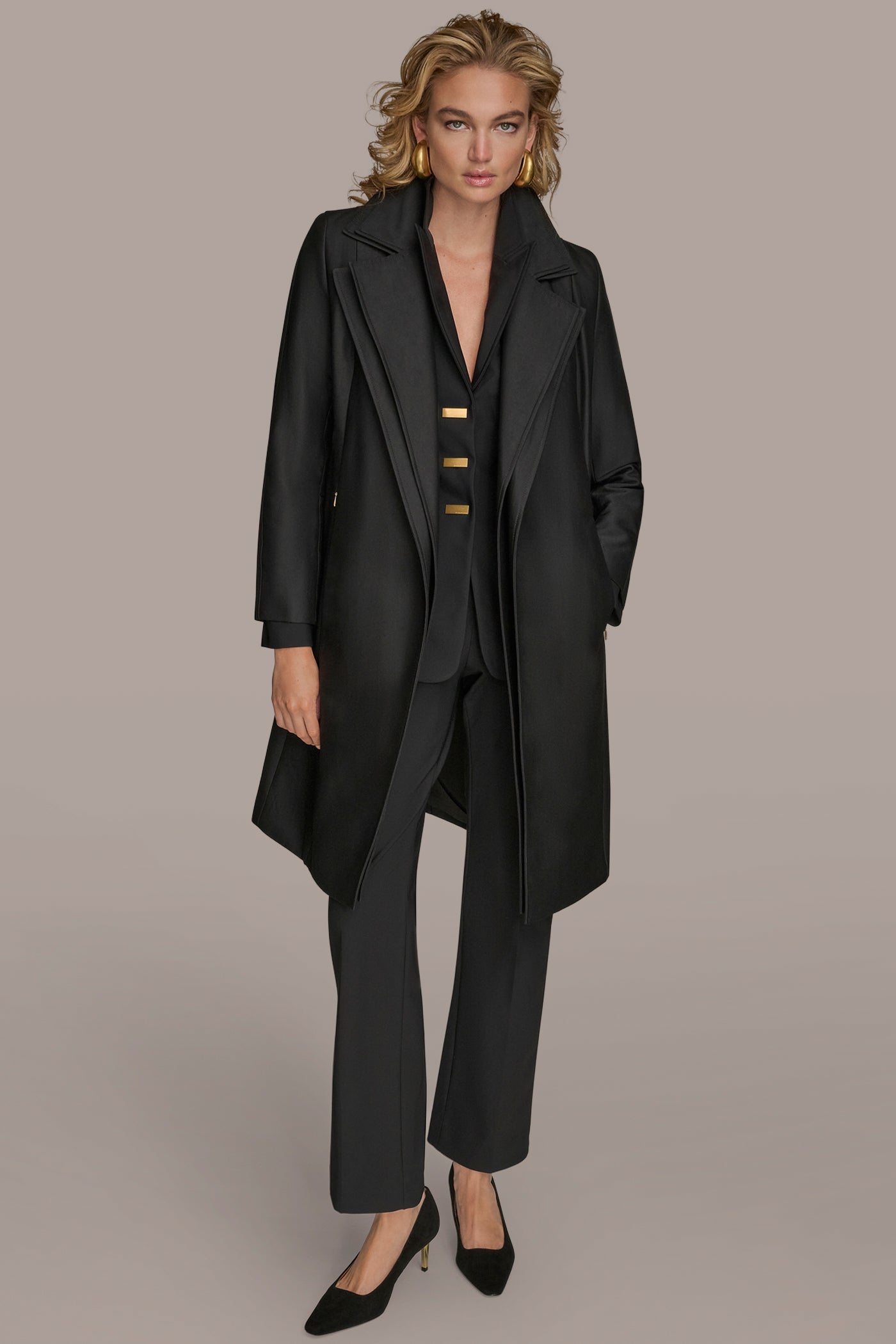 Donna Karan | DOUBLE COLLAR TRENCH
