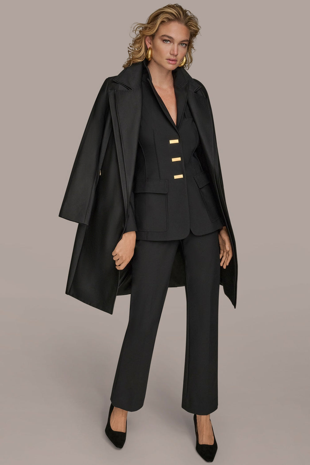 Donna Karan | DOUBLE COLLAR TRENCH