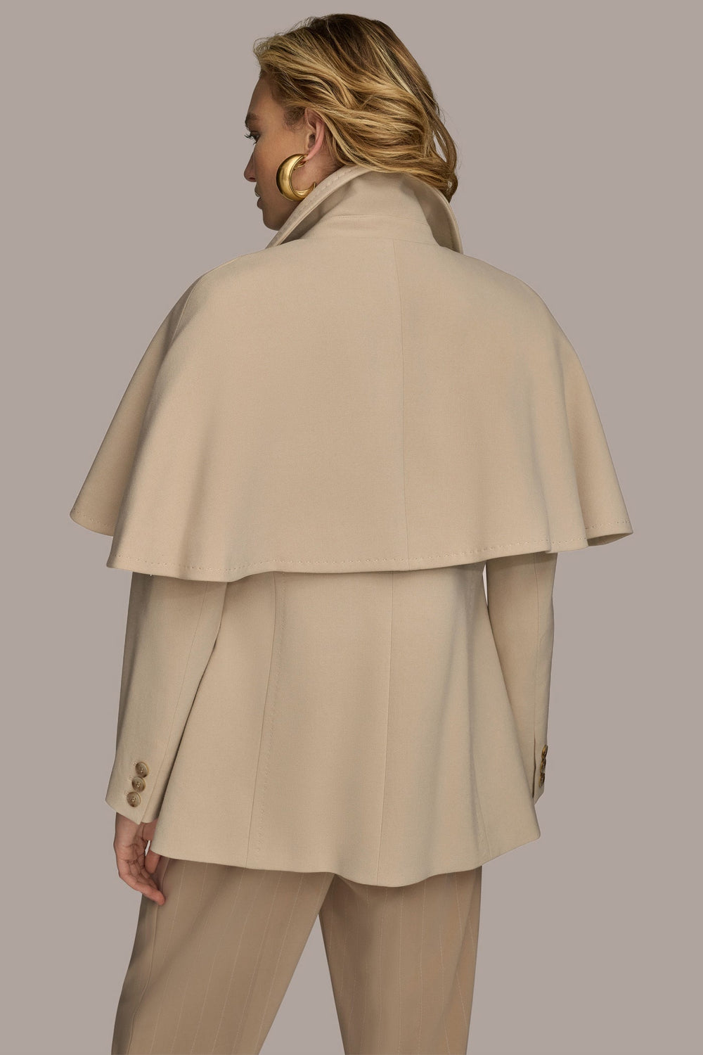 Donna Karan | WATER REPELLENT CREPE CAPELET