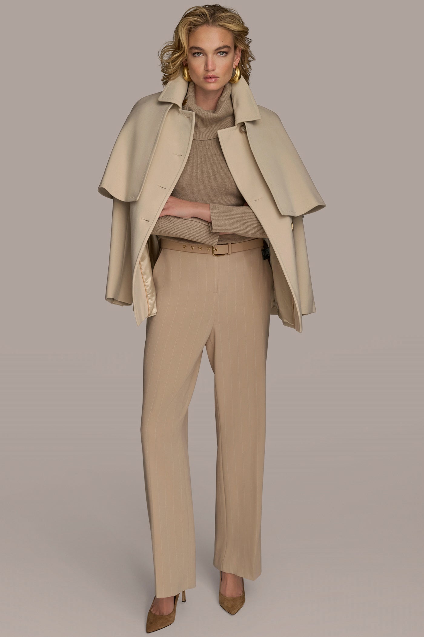 Donna Karan | WATER REPELLENT CREPE CAPELET