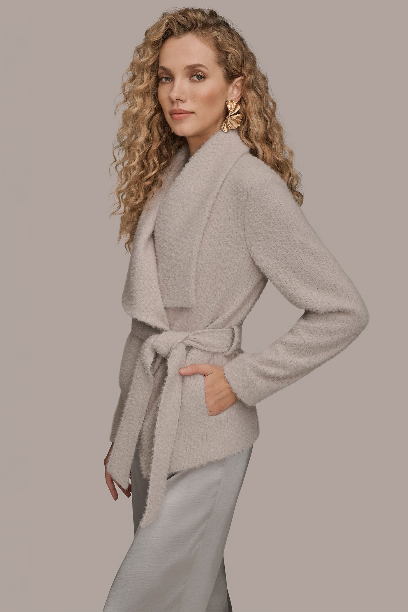 Donna Karan | TIE-FRONT WRAP JACKET