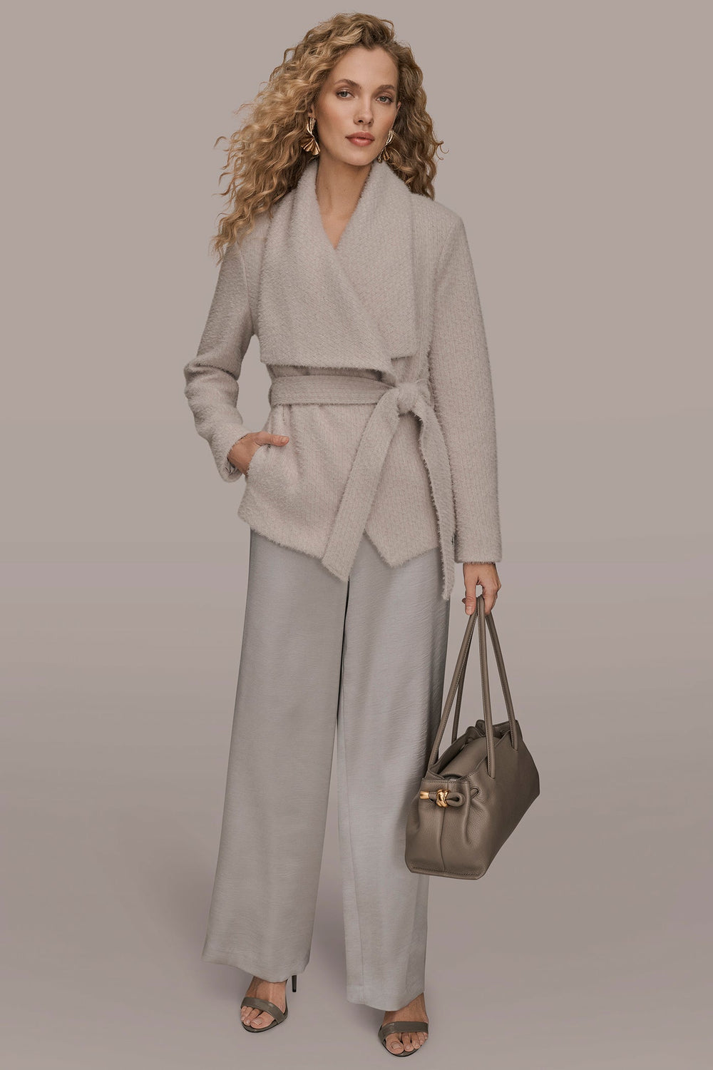 Donna Karan | TIE-FRONT WRAP JACKET