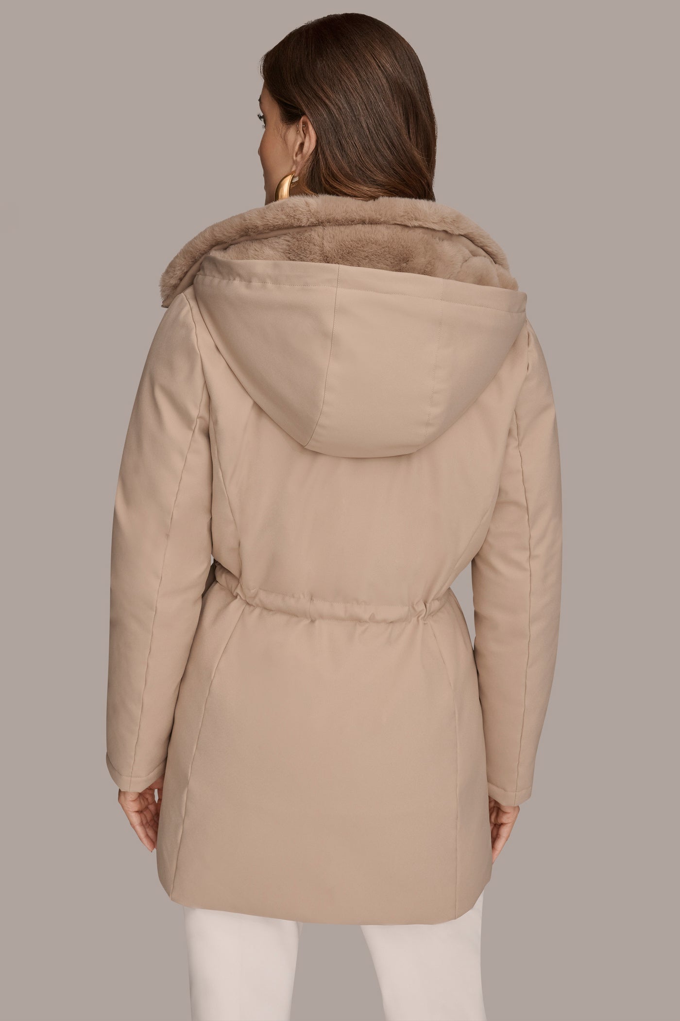 Donna Karan | FAUX FUR LINED PUFFER