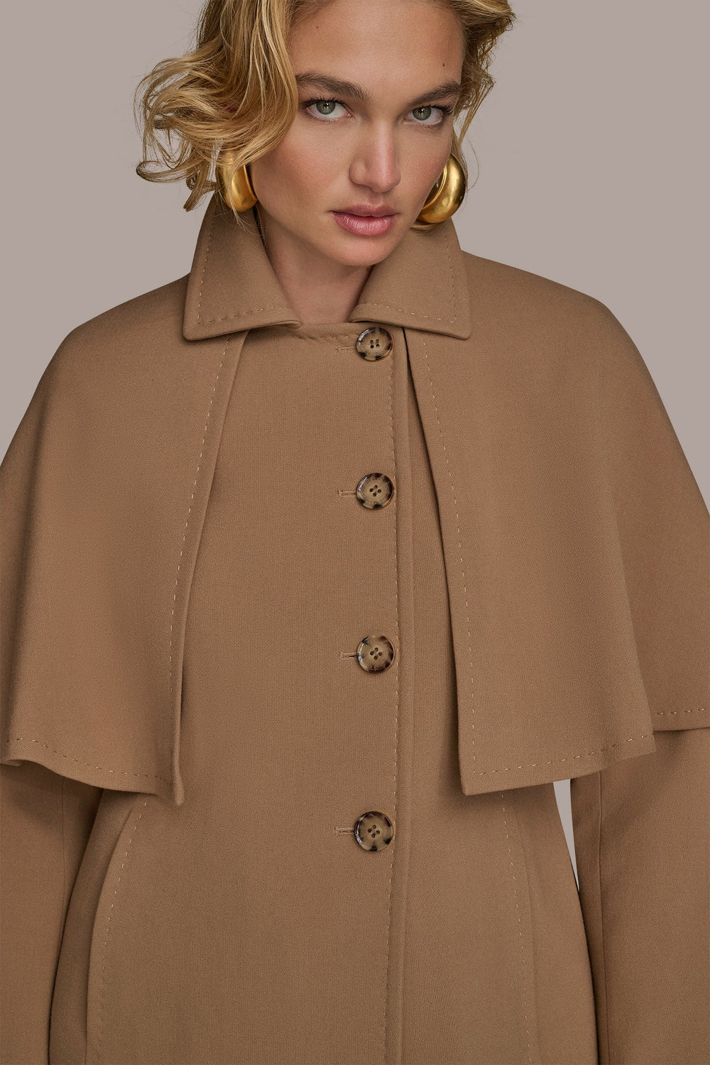 Donna Karan | WATER REPELLENT CREPE CAPELET