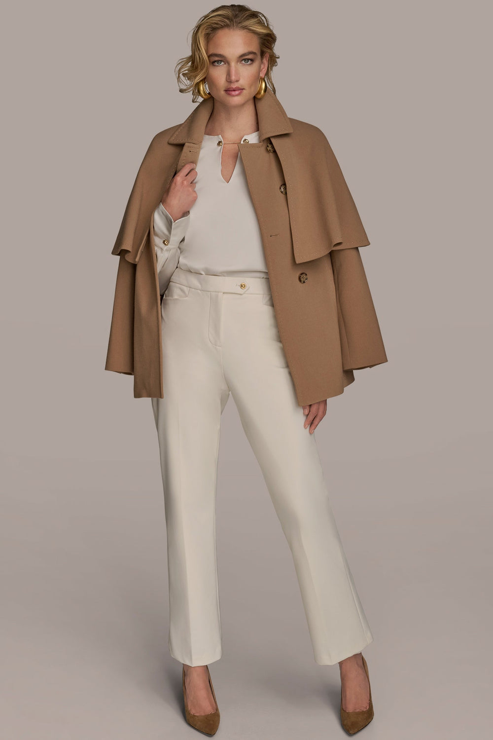 Donna Karan | WATER REPELLENT CREPE CAPELET