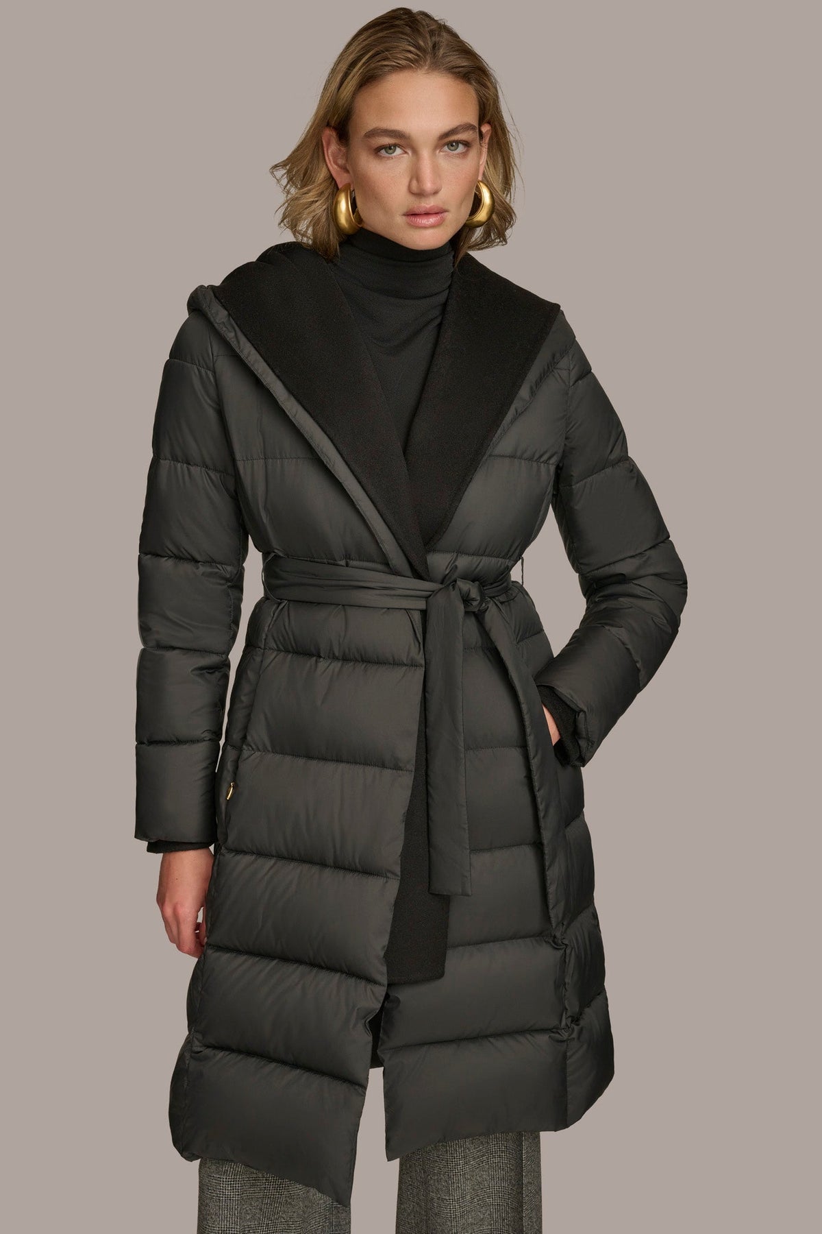 Donna Karan | TIE WAIST PUFFER