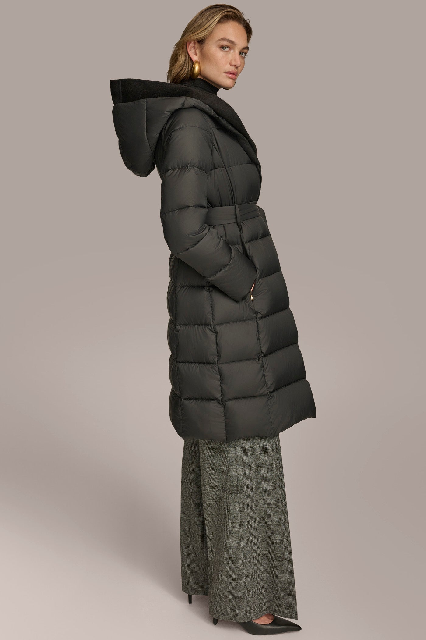 Donna Karan | TIE WAIST PUFFER
