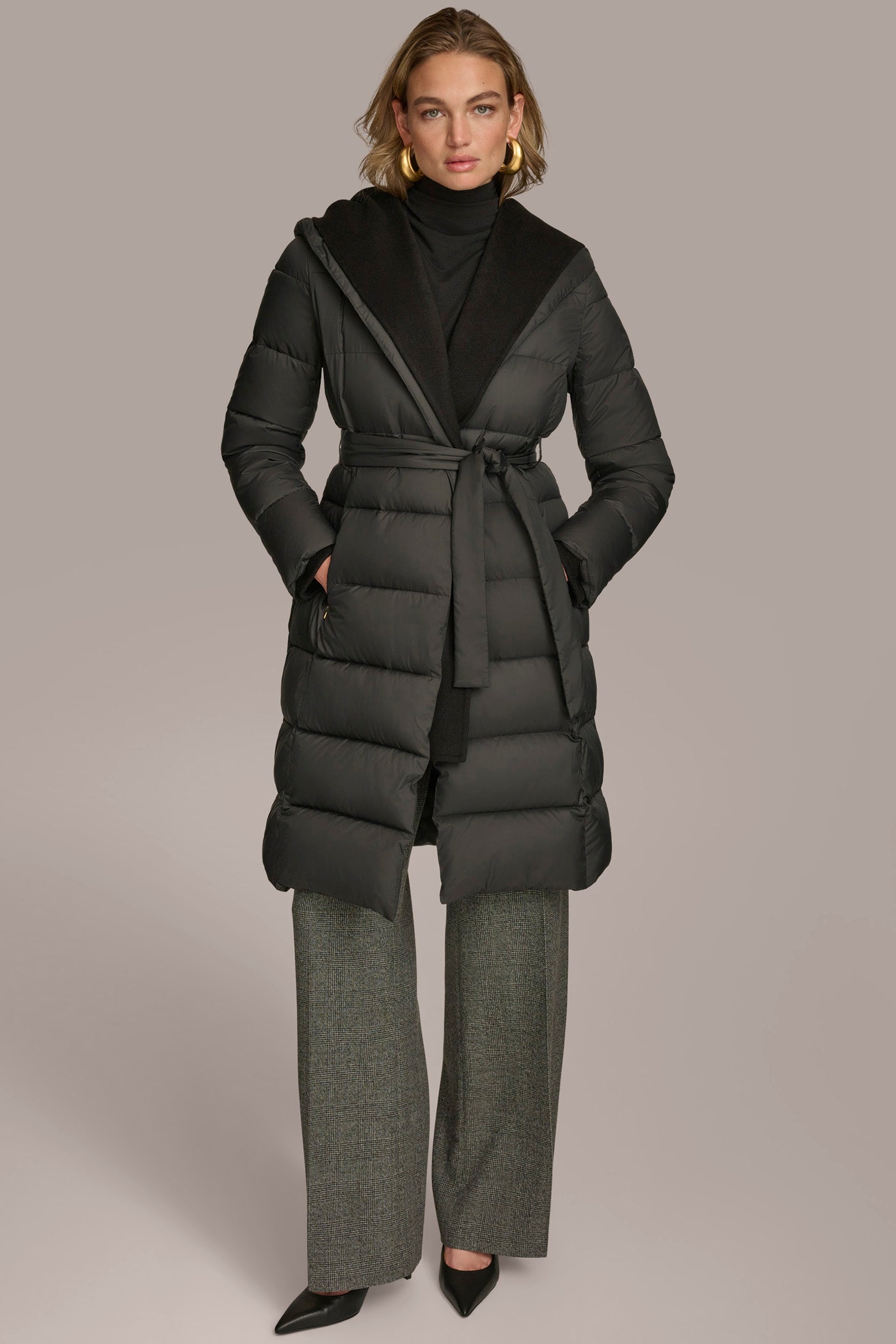 Donna Karan | TIE WAIST PUFFER