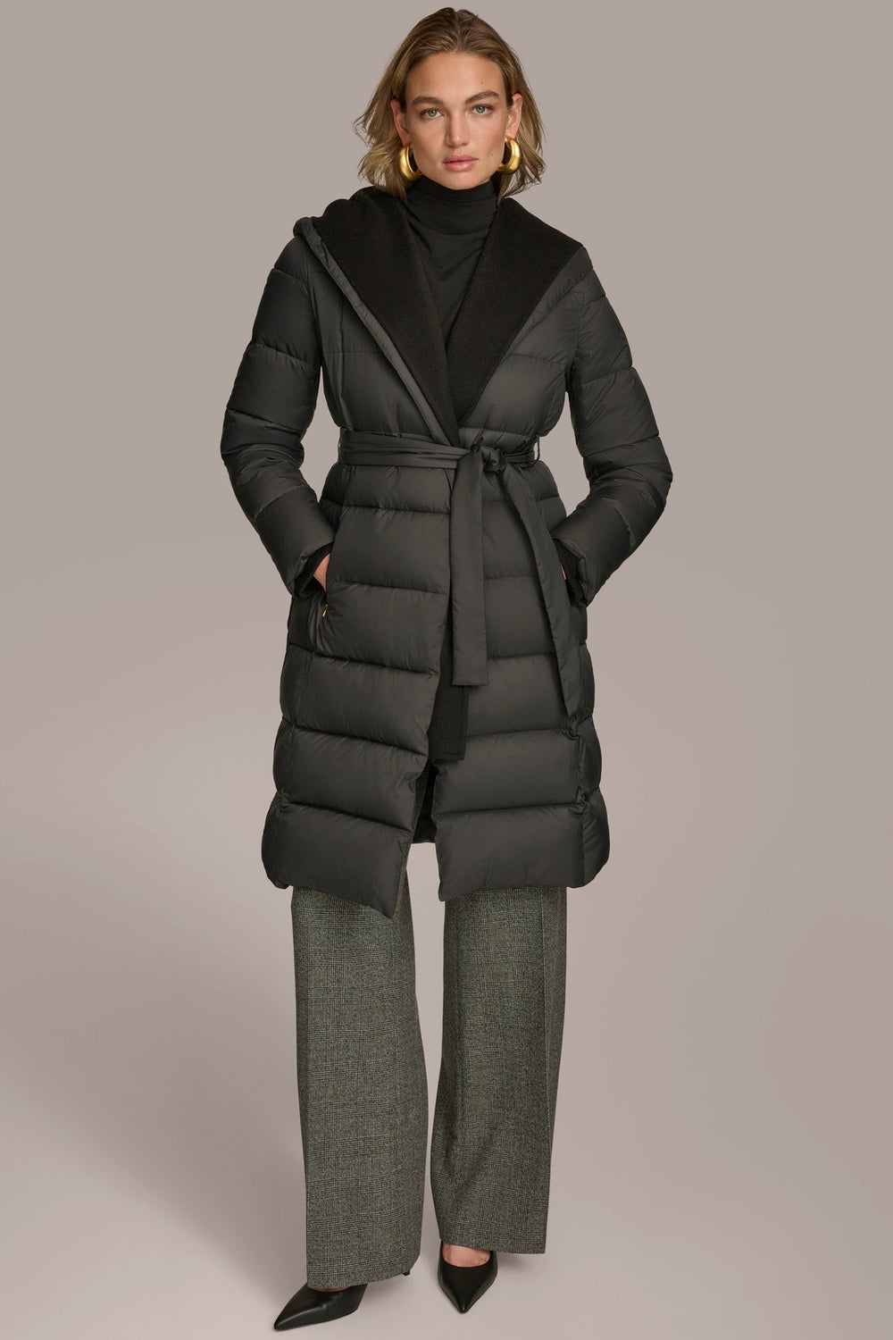 Donna Karan | TIE WAIST PUFFER