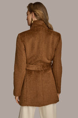 Donna Karan | Belted Wool Wrap Coat