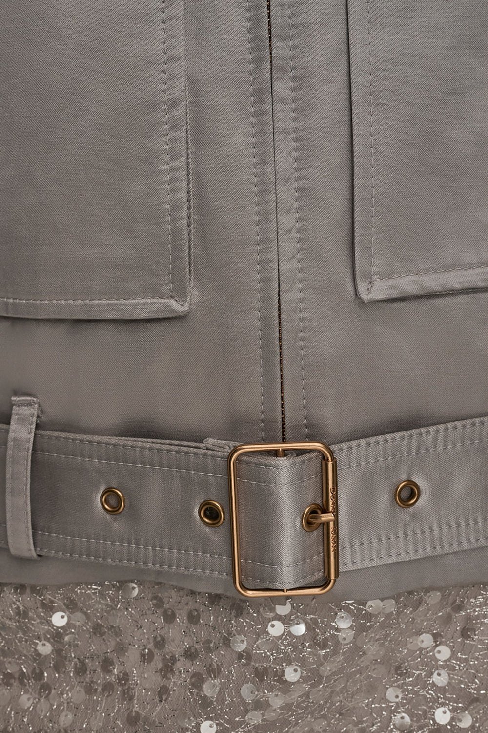 Donna Karan | COTTON-BLEND SATIN BIKER JACKET