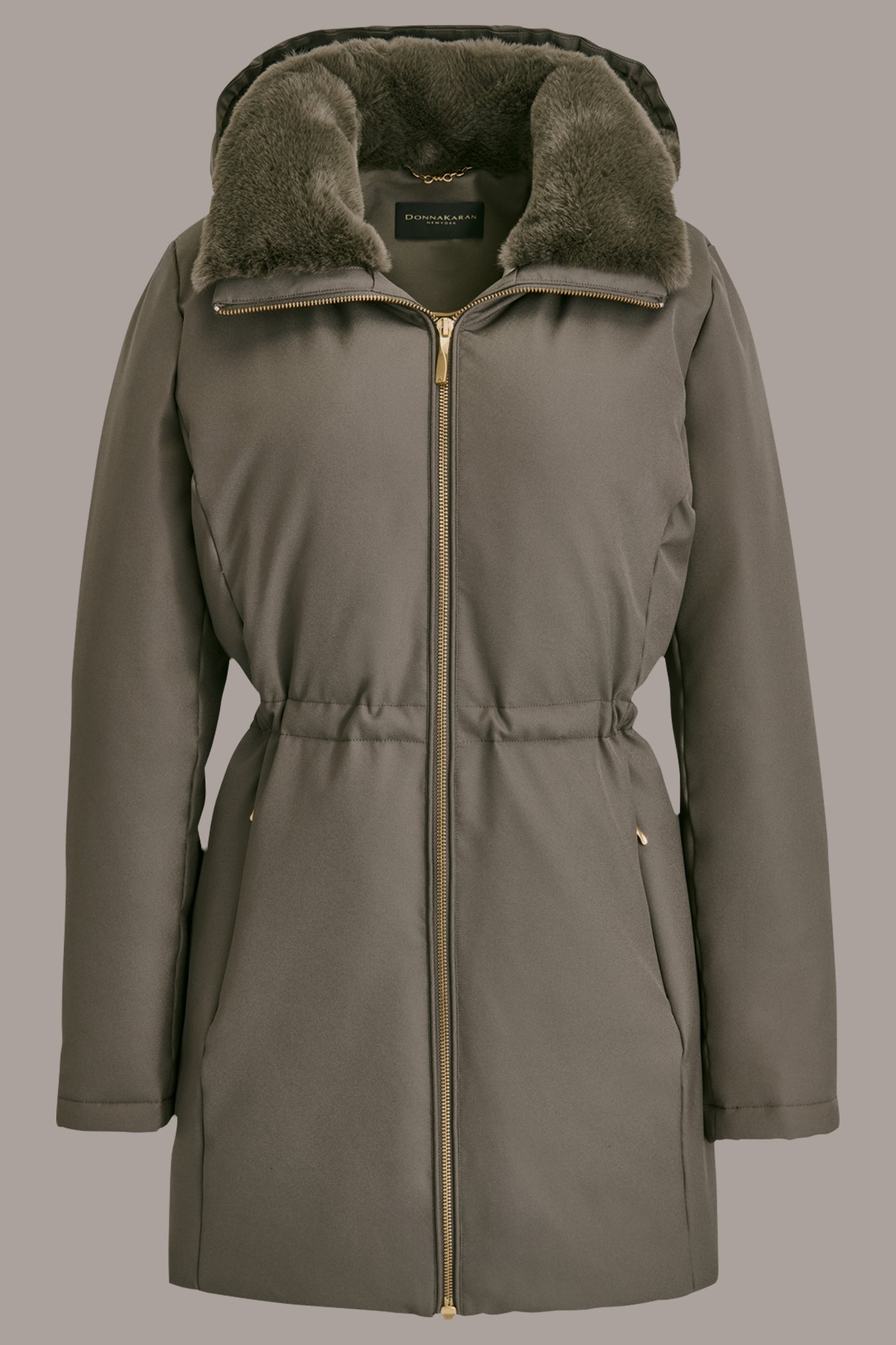 Donna Karan | FAUX FUR LINED PUFFER