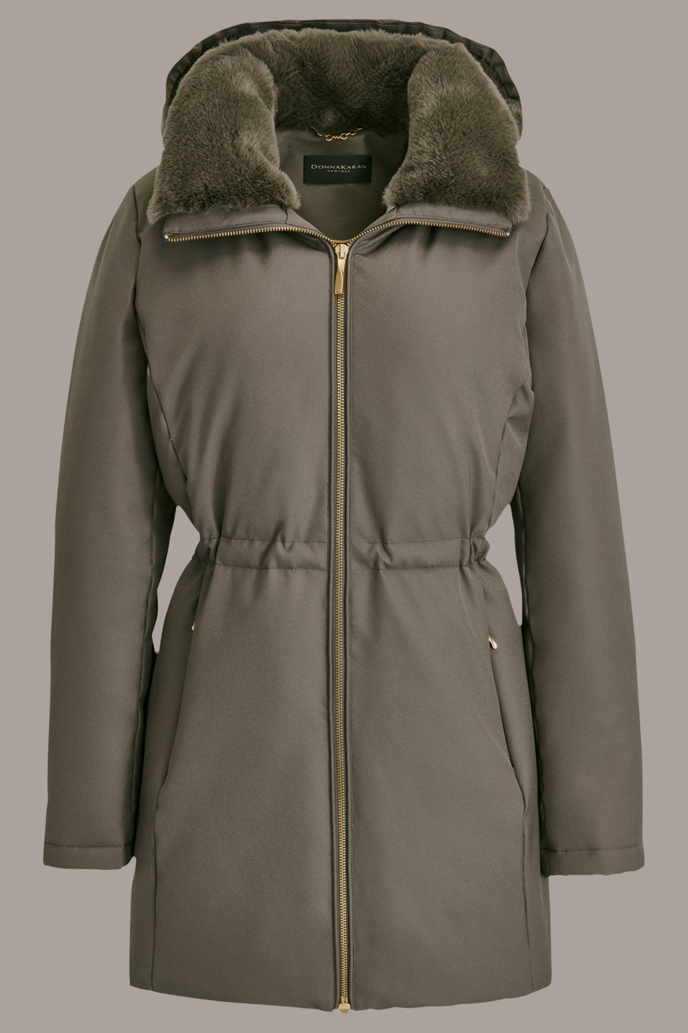 Donna Karan | FAUX FUR LINED PUFFER