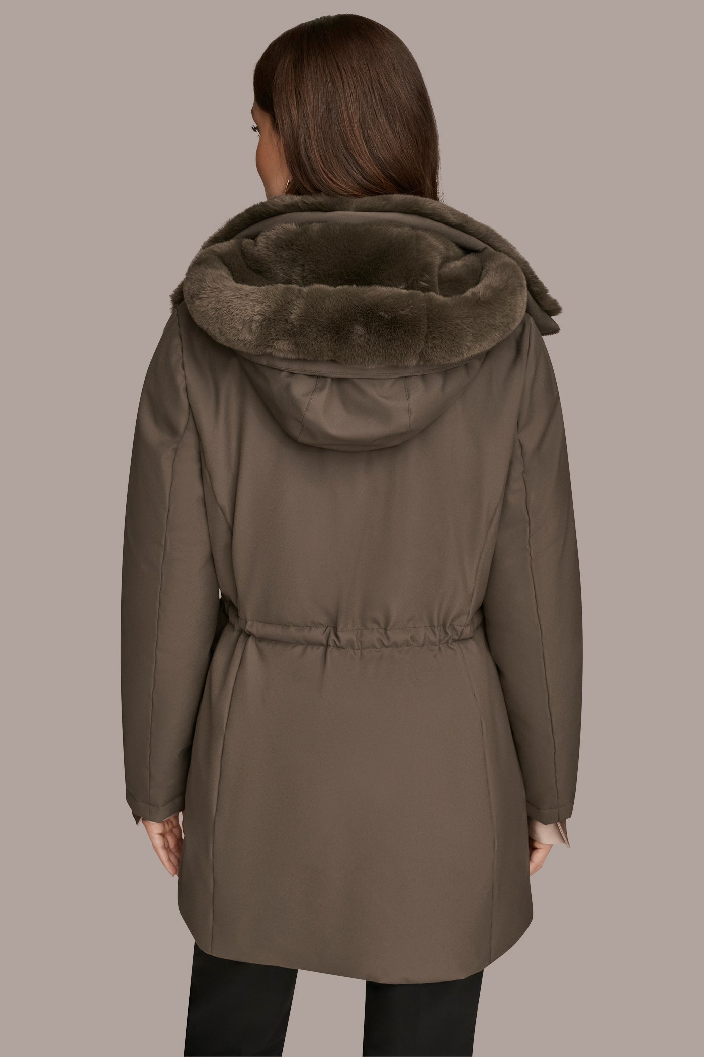 Donna Karan | FAUX FUR LINED PUFFER