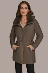Donna Karan | FAUX FUR LINED PUFFER
