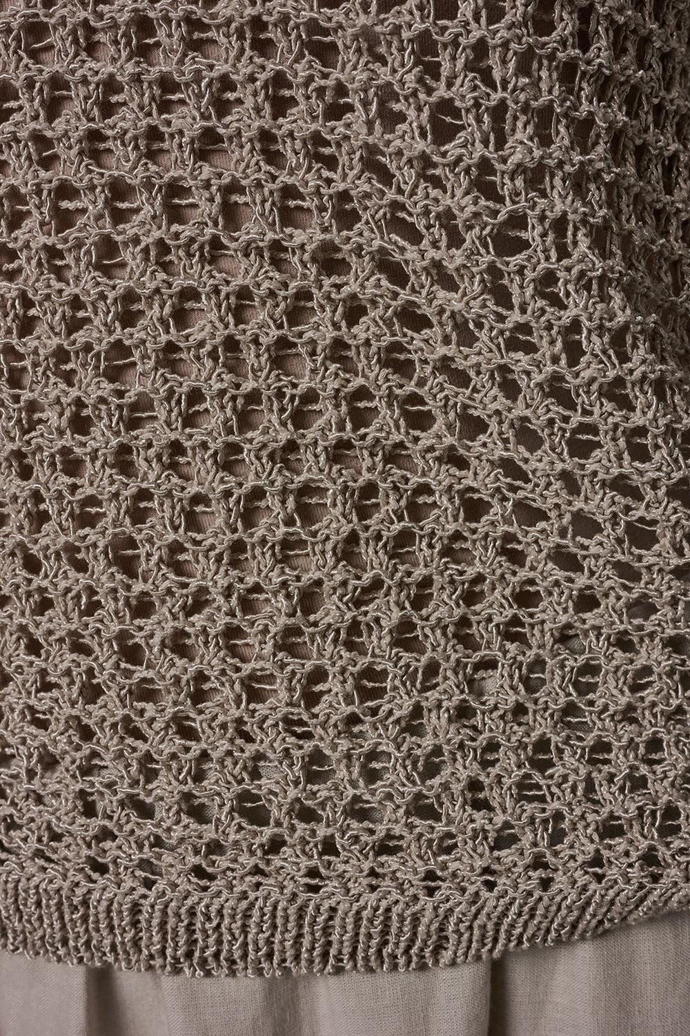 Donna Karan | SHORT SLEEVE OPEN STITCH SWEATER