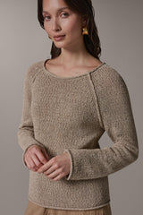 Donna Karan | LONG SLEEVE EASY SWEATER