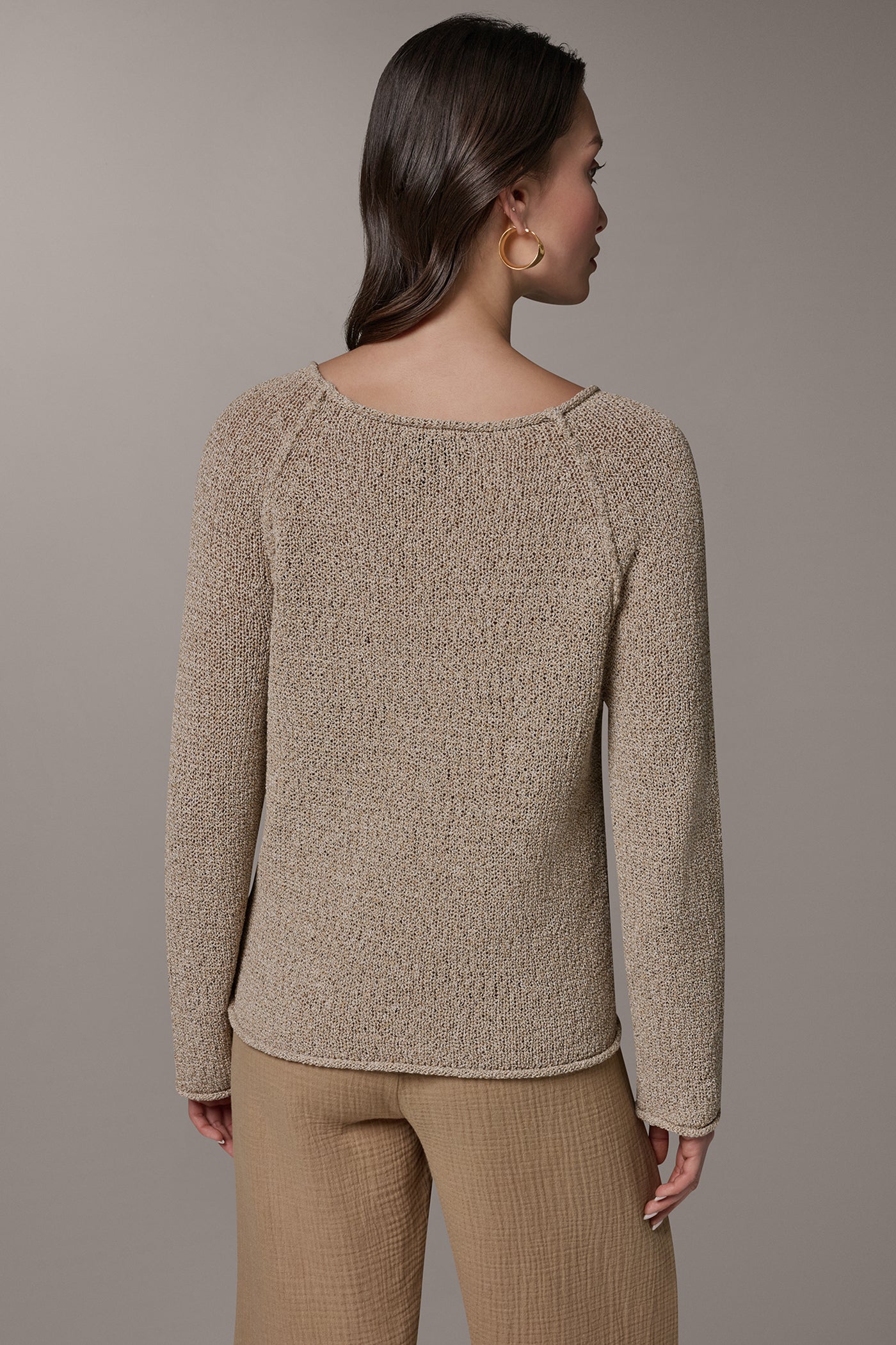 Donna Karan | LONG SLEEVE EASY SWEATER