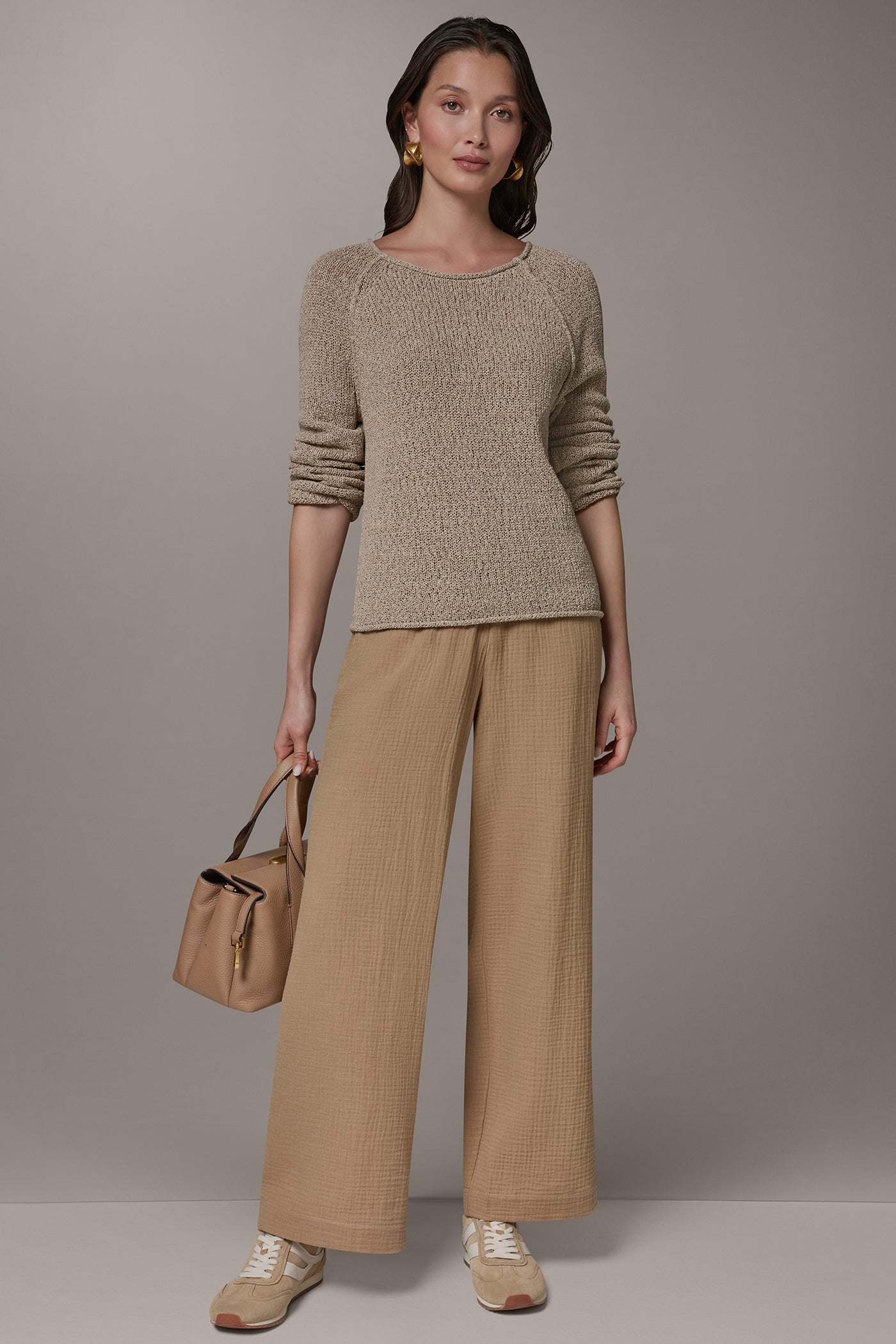 Donna Karan | LONG SLEEVE EASY SWEATER