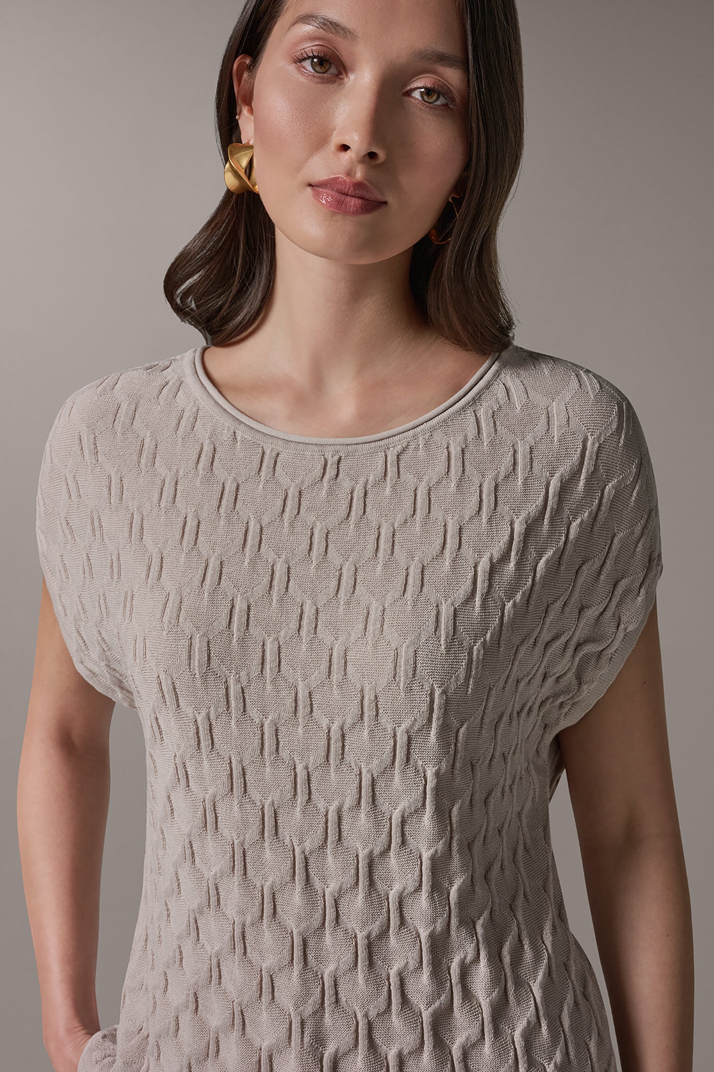 Donna Karan | CAP SLEEVE SWEATER