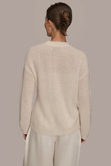 Donna Karan | WOOL AND CASHMERE-BLEND POCKET SWEATER