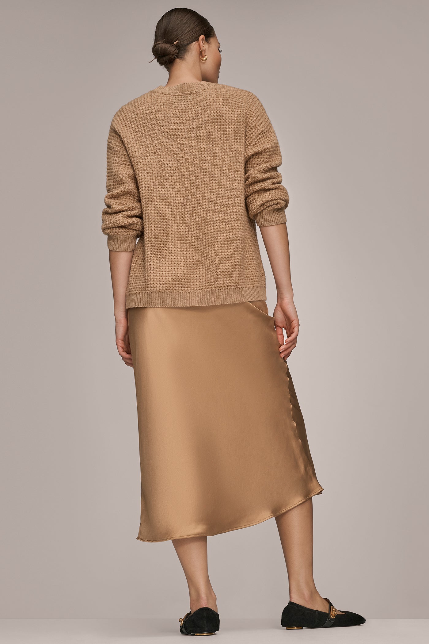 Donna Karan | WOOL AND CASHMERE-BLEND POCKET SWEATER