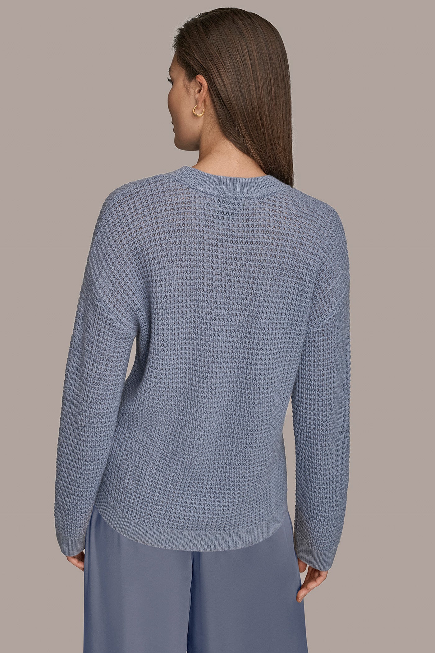 Donna Karan | WOOL AND CASHMERE-BLEND POCKET SWEATER