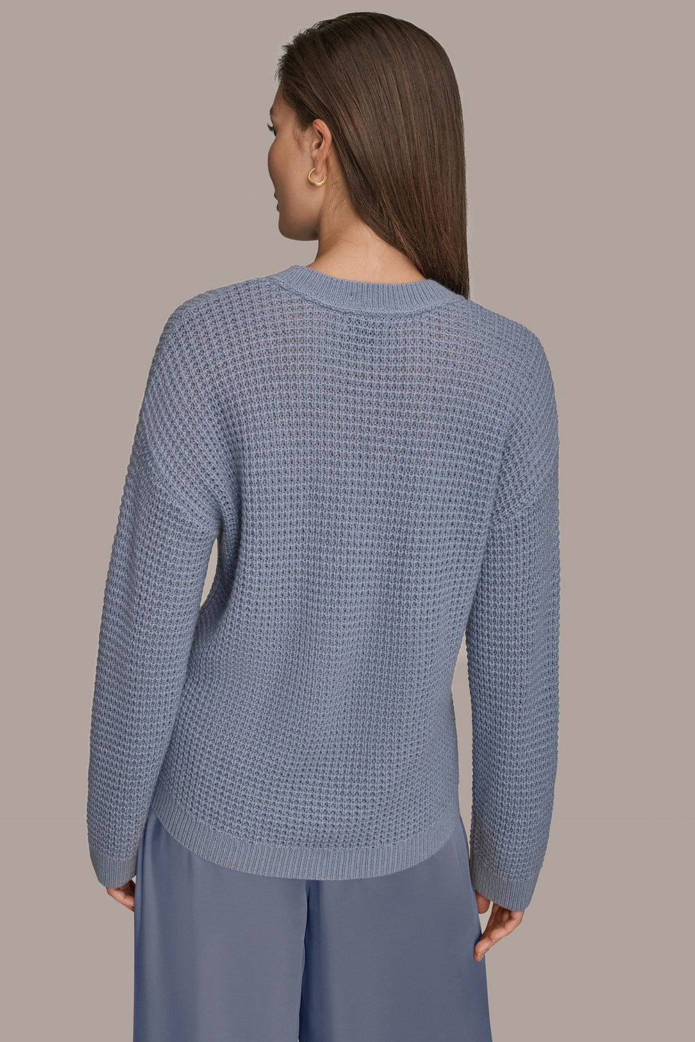 Donna Karan | WOOL AND CASHMERE-BLEND POCKET SWEATER
