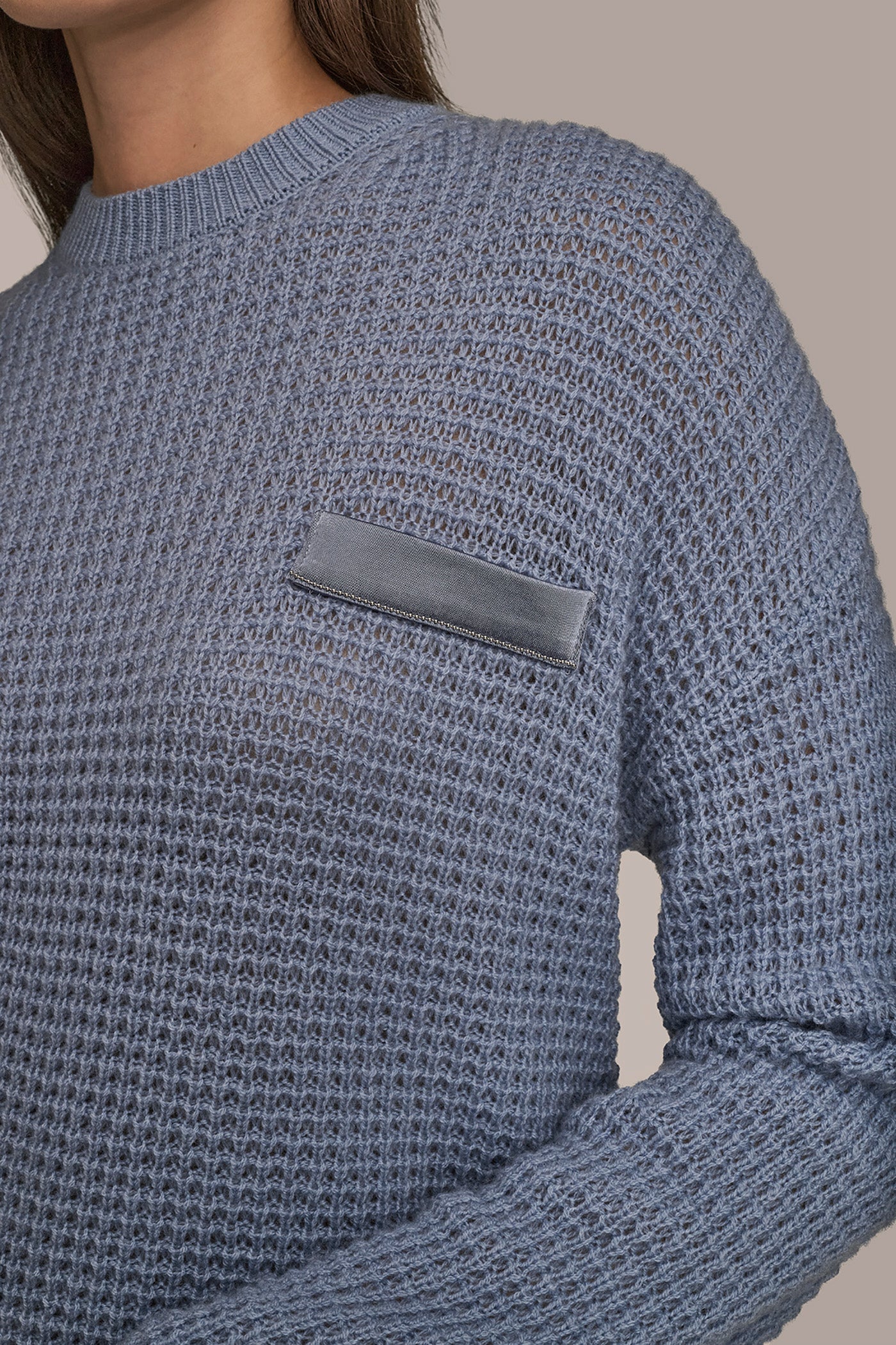 Donna Karan | WOOL AND CASHMERE-BLEND POCKET SWEATER
