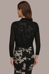 Donna Karan | OPEN-FRONT SHRUG