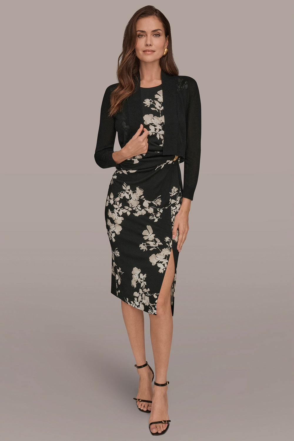 Donna Karan | OPEN-FRONT SHRUG