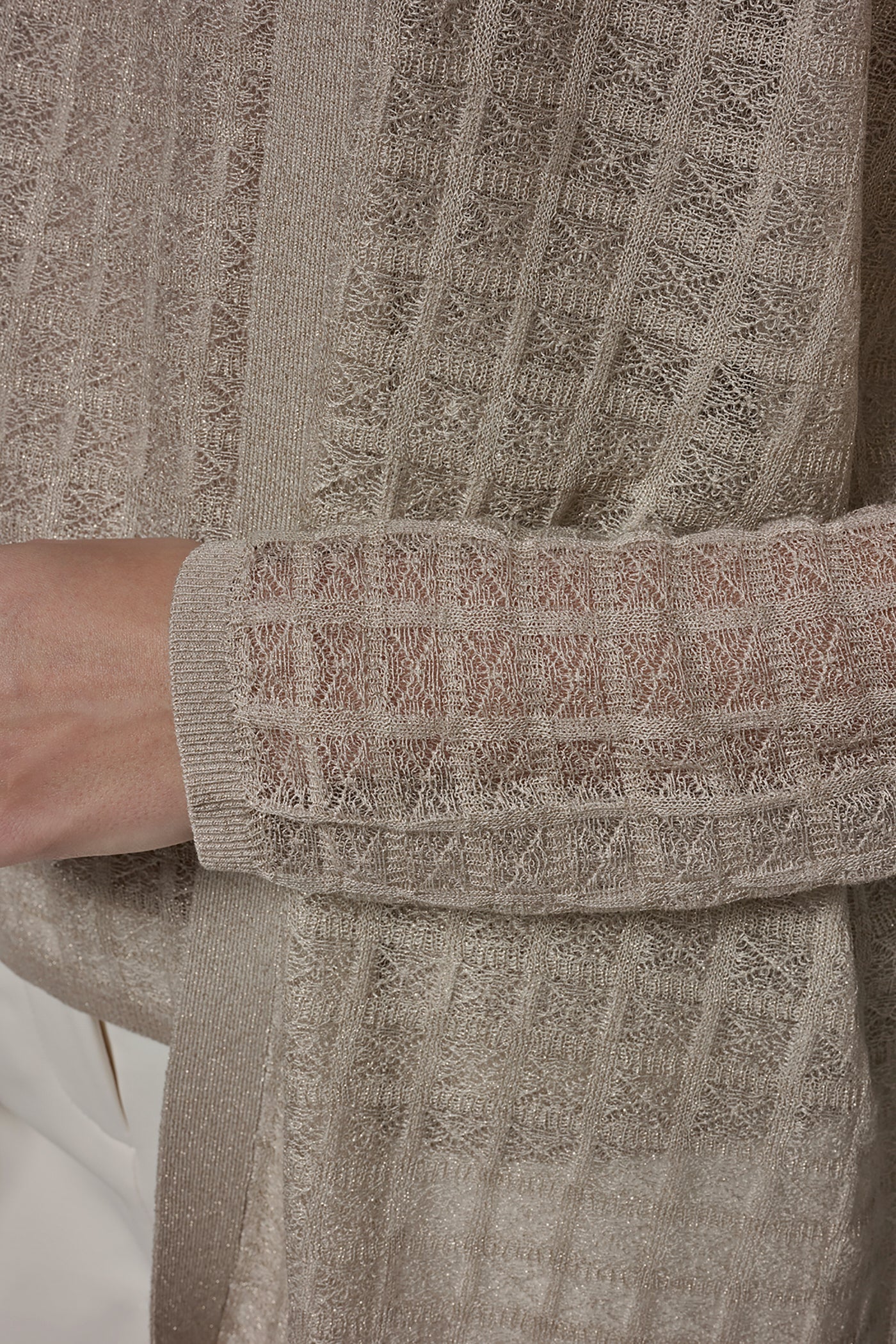 Donna Karan | LONG GRID STITCH CARDIGAN