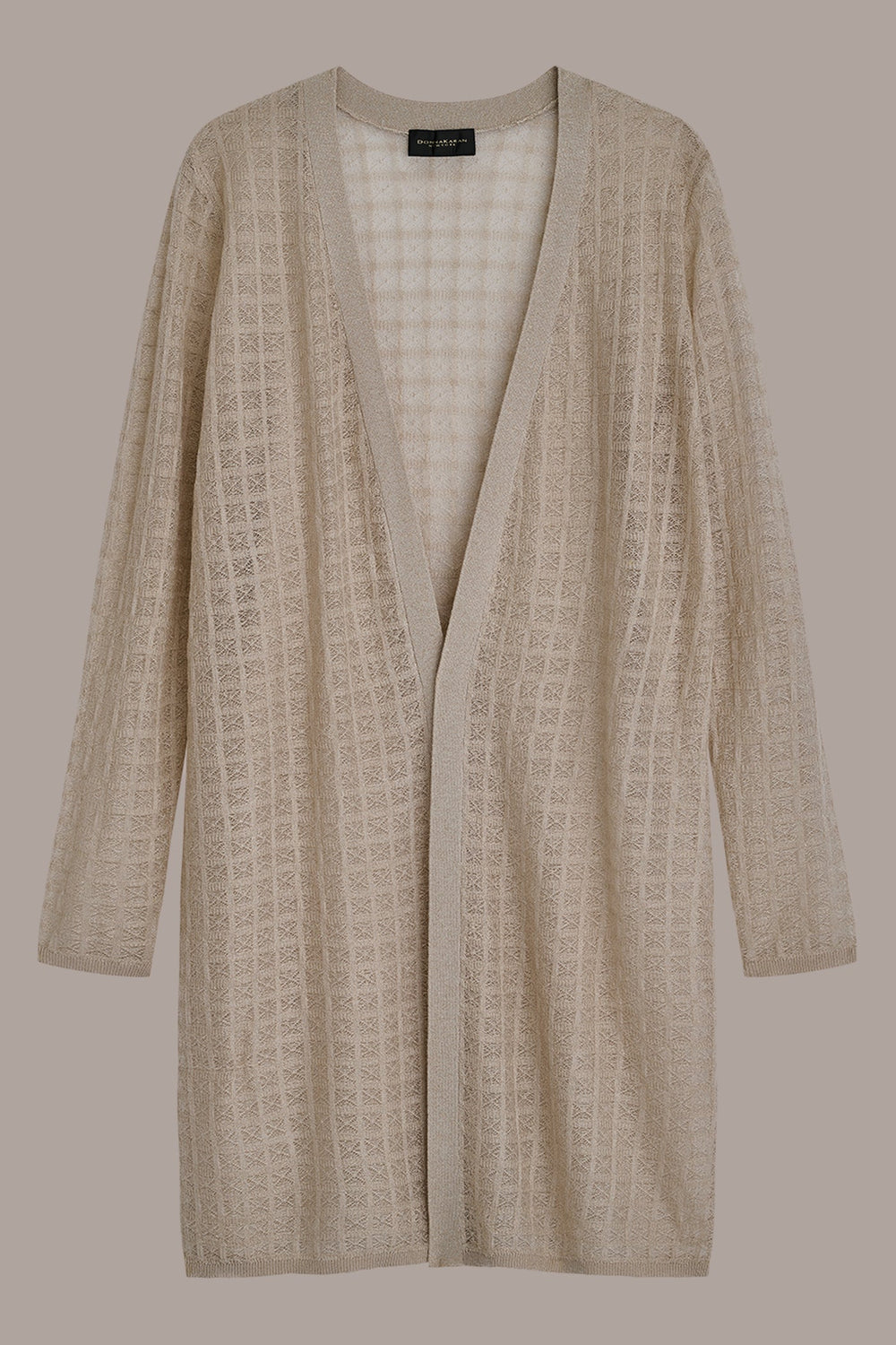 Donna Karan | LONG GRID STITCH CARDIGAN