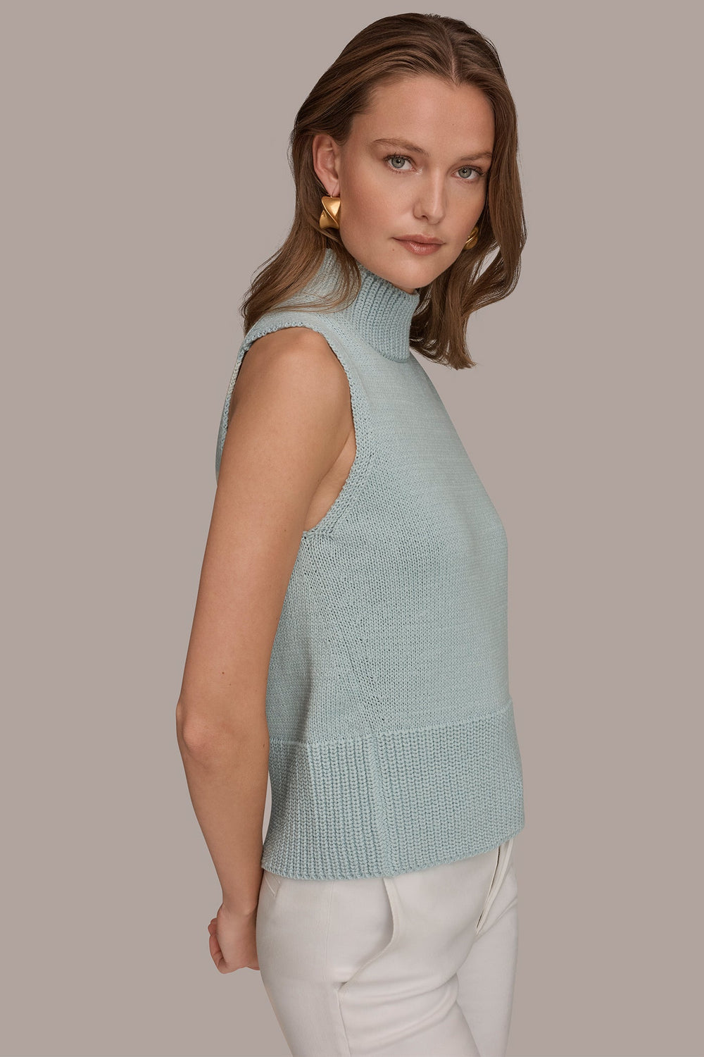 Donna Karan | SLEEVELESS A-LINE SWEATER