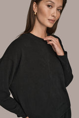 Donna Karan | LONG SLEEVE SWEATSHIRT