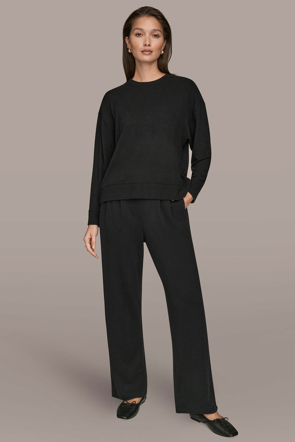 Donna Karan | LONG SLEEVE SWEATSHIRT