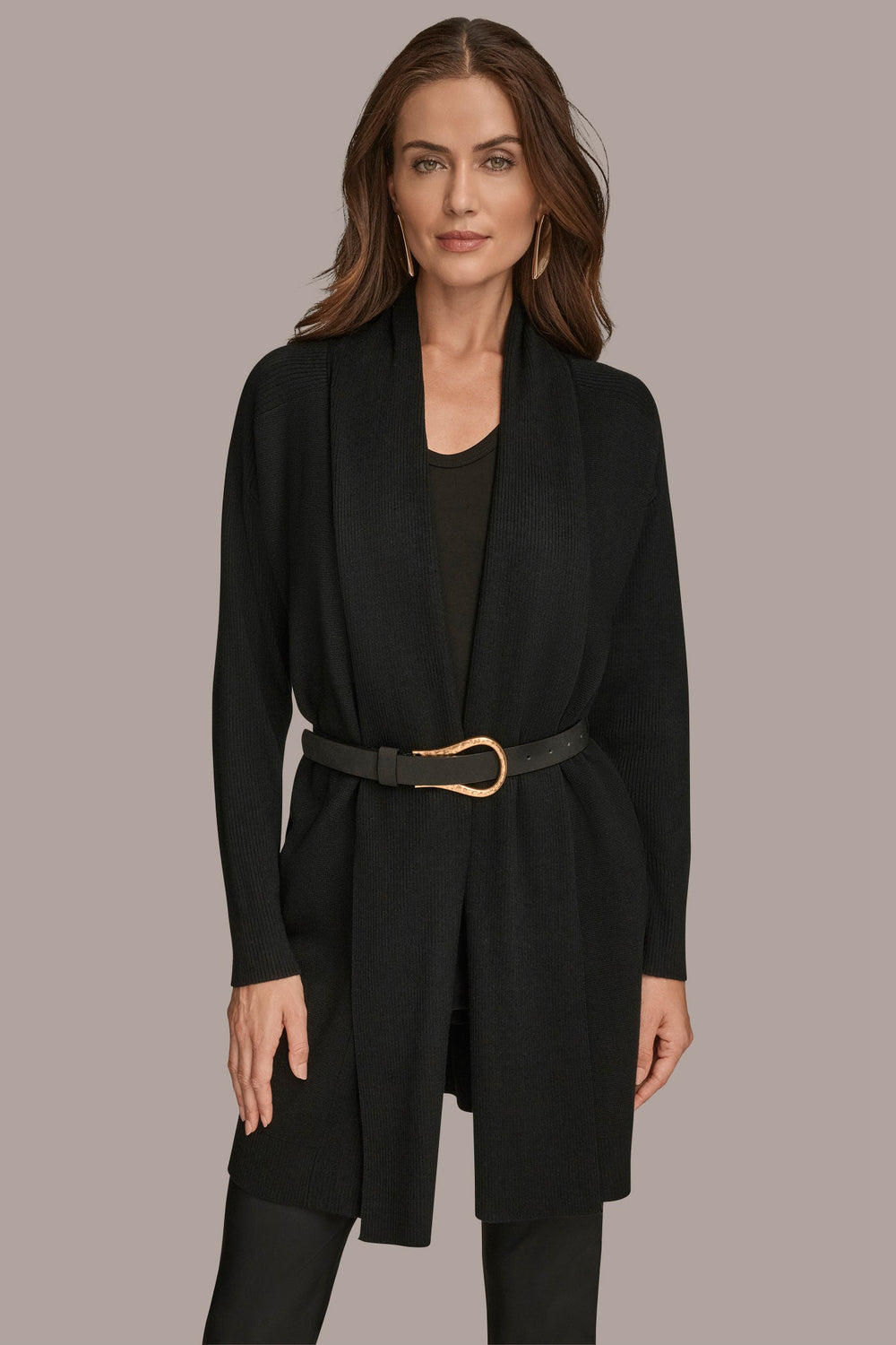 Donna Karan | V-NECK LONG CARDIGAN