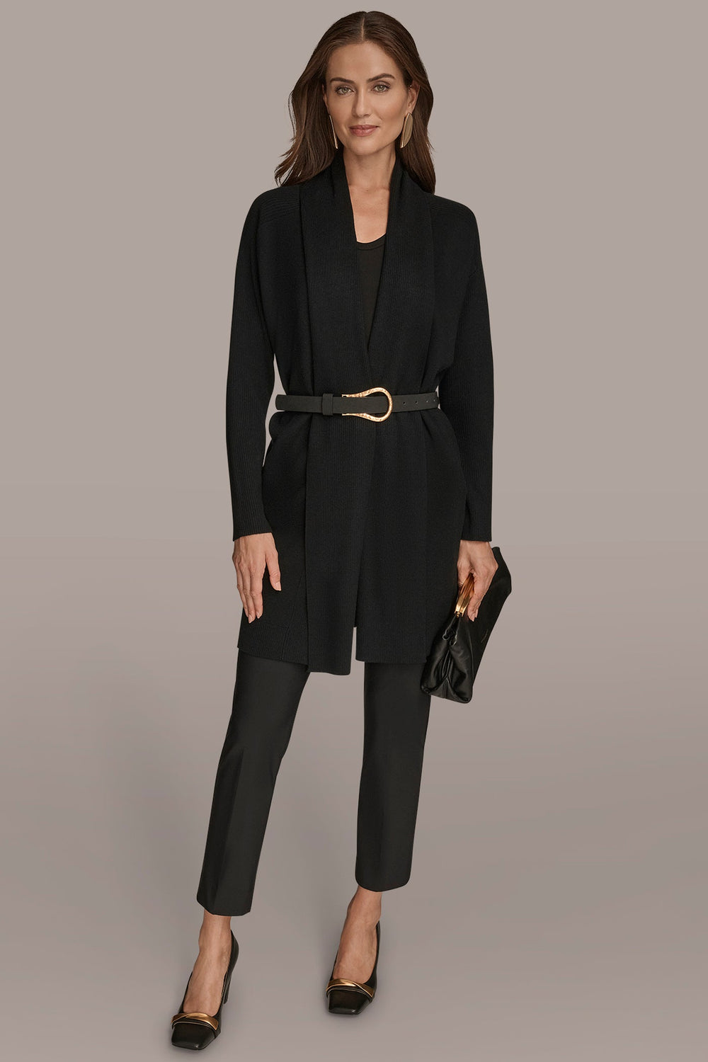 Donna Karan | V-NECK LONG CARDIGAN