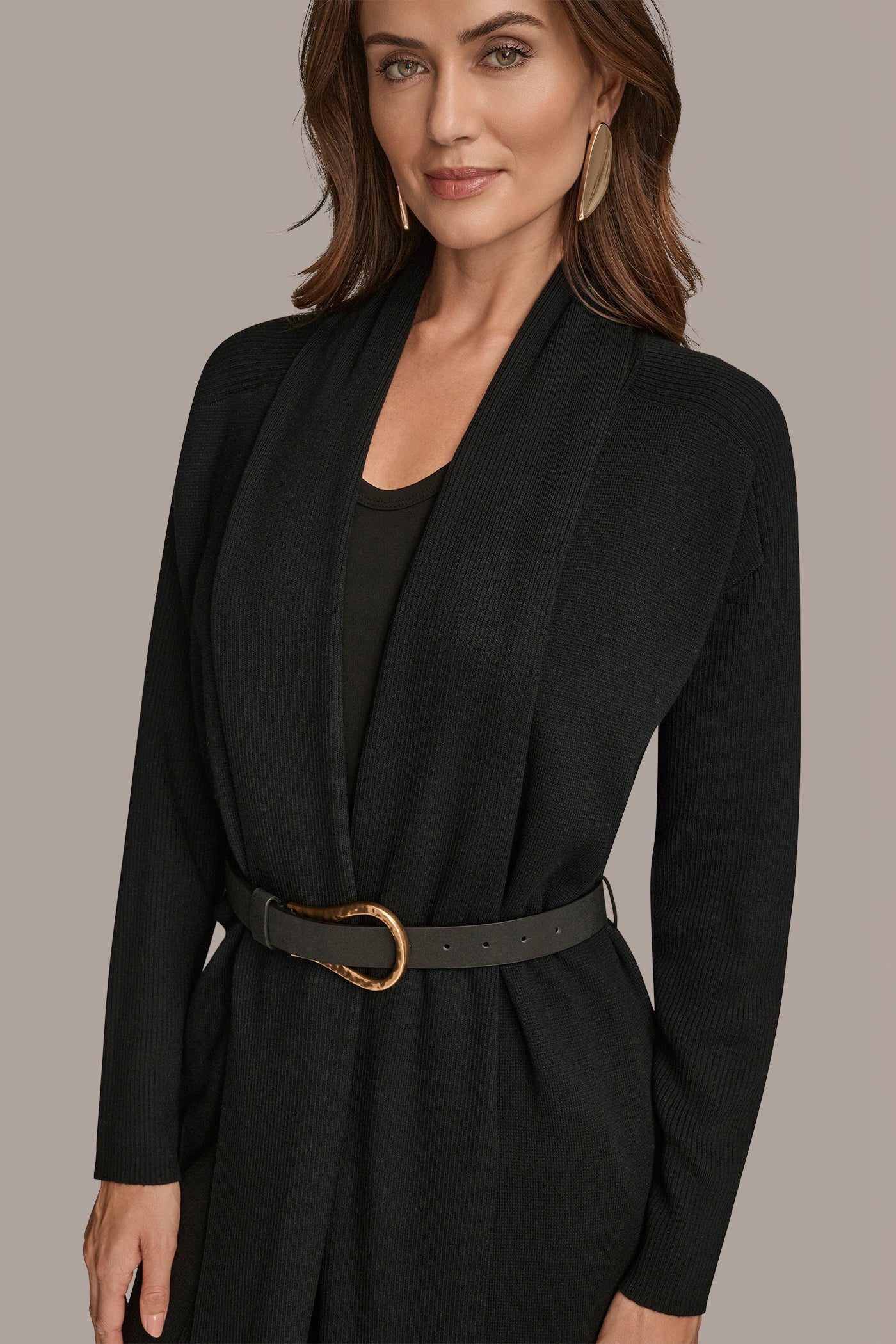 Donna Karan | V-NECK LONG CARDIGAN