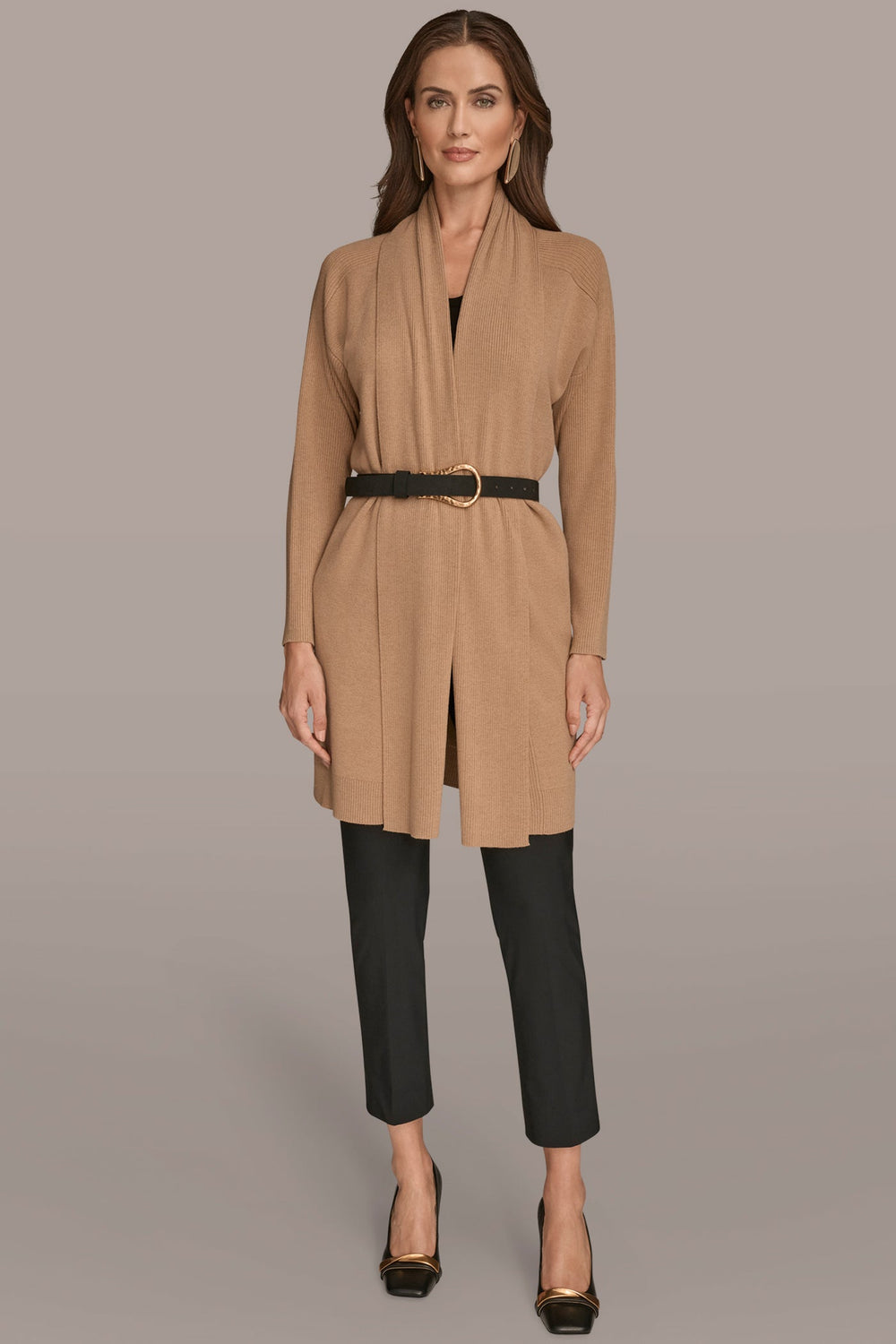 Donna Karan | V-NECK LONG CARDIGAN