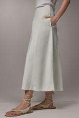 Donna Karan | MIDI A-LINE PANEL SKIRT